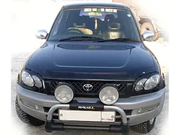 Дефлектор капоту мухобійка Toyota RAV-4 1996-2000 Темний (SXV10)