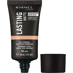 Тональна основа Rimmel Lasting Matte відтінок 100 (Ivory) 30 мл - мініатюра 2