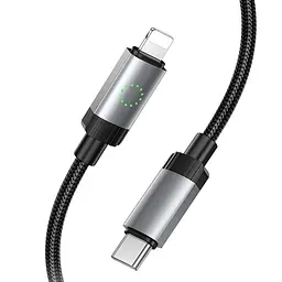 Дата кабель Hoco X117 Star Type-C to Lightning 27W (1m) Black - мініатюра 3