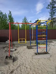 Дитячий спортивний комплекс для вулиці з гойдалками - мініатюра 5