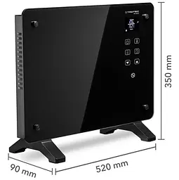 Тепловентилятор керамічний Trotec TFC 220 E 2200W Black (1410000690) - мініатюра 4