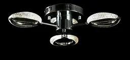 Люстра стельова LED Splendid Ray LT9861/3, 80W, хром, білий, сучасний стиль з пультом - мініатюра 2