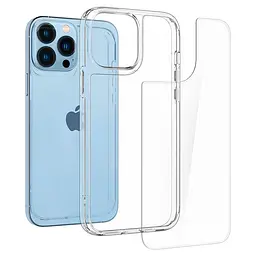 Чохол прозорий протиударний Spigen Quartz Hybrid ACS03214 для iPhone 13 Pro Max (6.7") Crystal Clear - мініатюра 2