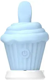 Стимулятор вібратор для сосків та клітора I’MCUM Ice Cream Lick Блакитний (7970379617681)