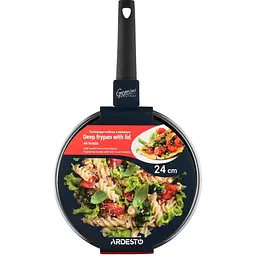 Сковорода Ardesto Gemini Gourmet Viareggio 24 см чорна (AR1924GDL) - мініатюра 7