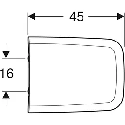 Сидіння для унітазу Geberit iCon Square 571910000 Soft Close, Білий - мініатюра 4