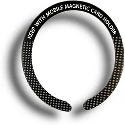 Стальная пластина DK для MagSafe Ring Letter на скотче (Кольцо С / black) - мініатюра 3