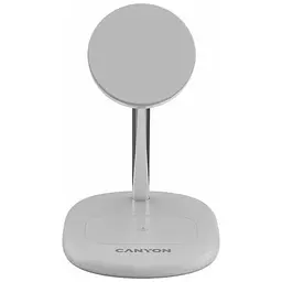 Зарядний пристрій Canyon wireless charger WCS-205 15W Qi2 2in1 w/o adapter White (CNS-WCS205WW/A) - мініатюра 7