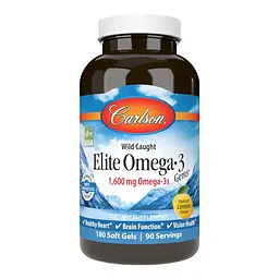 Жирні кислоти Carlson Labs Elite Omega-3 Gems 180 капсул