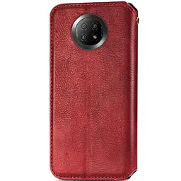 Шкіряний чохол-книжка GETMAN Cubic (PU) для Xiaomi Redmi Note 9 5G / Note 9T Червоний - мініатюра 2