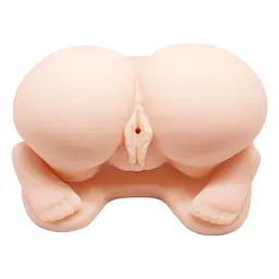 Мастурбатор Crazy Bull Exact Full Size Vagina And Anal з вібрацією - мініатюра 8