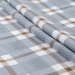 Плед флісовий Home Line Клітинка сіро-бежева 160х220 см (181250) - мініатюра 2