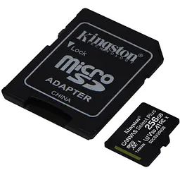 Карта пам'яті KINGSTON microSDXC 256GB Class 10 UHS-I U3 Canvas Select Plus + SD Adapter SDCS2/256GB - мініатюра 2