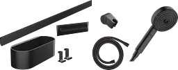 Комплект аксесуарів Hansgrohe WallStoris Activation EcoSmart 7в1 Matt Black 24291670, Чорний матовий