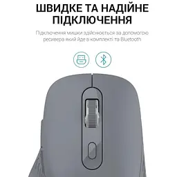 Мышь OfficePro Wireless серая (M230G) - миниатюра 12