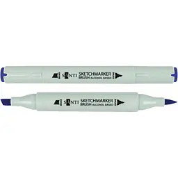 Набір спиртових маркерів Santi Brush SA-71 синій кобальт 6 шт. (390989)
