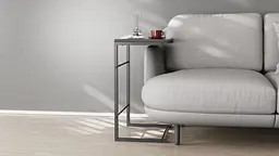 Столик Террі 650x440x330 Чорний метал ДСП Сосна Кембра 16мм FRD-104650