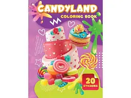 Розмальовка Jumbi 20 наліпок А4: Candyland
