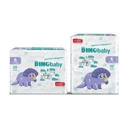 Підгузки Dino Baby Розмір 6 (16+ кг) 32 шт (4823098413240) - мініатюра 3