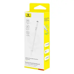 Стилус Baseus Smooth Writing III 3-in-1 Passive Stylus Non-magnetic Version Moon Білий - мініатюра 2