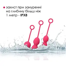 Набір вагінальних кульок Svakom Nova Plum Red зі зміщеним центром ваги - мініатюра 4