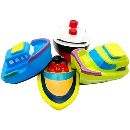 Набір іграшок для купання Bibi Toys Кораблики 4 шт. (760783BT) - мініатюра 3