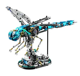 Конструктор механічний бабка -стрекоза  MJI Dragonfly  для дітей та дорослих  живий світ 866 деталей
