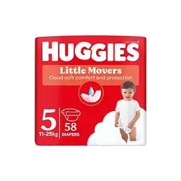 Підгузки Huggies Little Movers 5 (11-25 кг) Mega 58 шт (5029053548784)