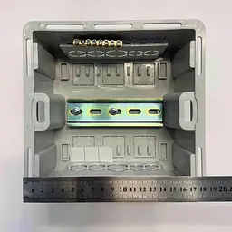 Бокс пластиковий СКІМ 06 модулів вбудований IP40 чорний прозора дверка ( С11902020 ) - мініатюра 9