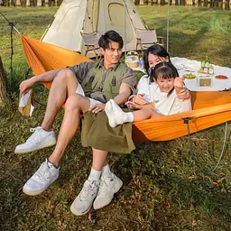 Гамак з дугами без перекидання Naturehike NH22DC008 (270x140 см) Помаранчевий - мініатюра 5