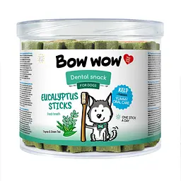 Ласощі для собак Bow wow палички евкаліптові Dental, 10 см (30 шт/уп)