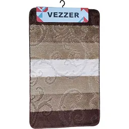 Набір килимків для ванної Vezzer Color line 60x100 та 60x50 см темно-коричневий (VZC10569/1618) - мініатюра 2