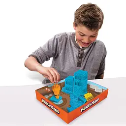Набір кінетичного піску для творчості Kinetic Sand Construction Zone, блакитний, 283 г (71417-2) - мініатюра 4