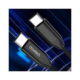 Дата кабель USB-C to USB-C 1.2m USB 3.1 Gen2 240W (50V/5A) Choetech (XCC-1035) - мініатюра 4