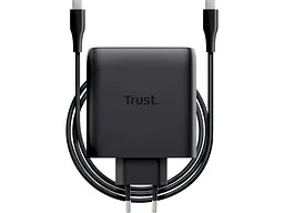 Мережевий зарядний пристрій Trust 100 W GaN PD/PPS Black (25527) - мініатюра 3