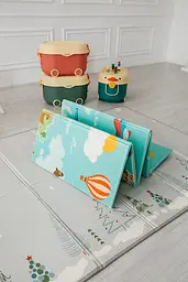Дитячий килимок Poppet Карта світу та Гірська дорога двосторонній складний 200х150x1 см (PP028-150H) - мініатюра 10