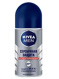 Дезодорант-антиперспирант Nivea Men Серебряная защита шариковый 50 мл