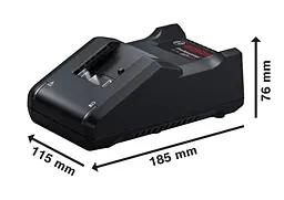 Набір акумулятора та зарядного пристрою Professional GBA 3х18В Bosch hoz0014383 - мініатюра 5