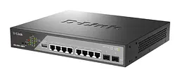 Комутатор DSS-200G-10MPP 8xGE PoE, 2xSFP, 242Вт, Некерований D-Link teh0018203 - мініатюра 4