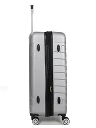 Валіза велика L ABS-пластик Madisson Snowball 03403 78х52х32см 103+17л Срібна - мініатюра 8