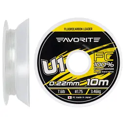 Флюорокарбон Favorite U1 FC 10 м 1.75/0.22 мм 7.6 lb/3.46 кг