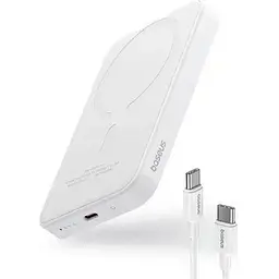 Портативна батарея Baseus Magnetic Mini Wireless Fast Charge 5000 mAh 20W P10022107223-00 White - мініатюра 7