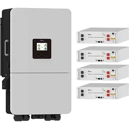 Система зберігання енергії Deye SUN-14K-SG05LP3-EU-SM2 14kW + 4 АКБ SE-G5.1 Pro-B 20.4kWh (51.2V/100Ah/5120Wh) [176543]