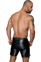 Чоловічі шорти з мокрим ефектом Noir Handmade H061 Powerwetlook shorts, XXL - мініатюра 3