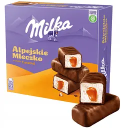 Цукерки пташине молоко Milka Alpine Milk Caramel 330г - мініатюра 2