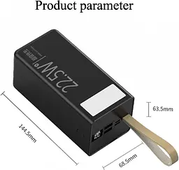 Мобільна зарядка UNITECH U86A 50000mAh 22.5W зі швидкою зарядкою ∙ Портативний акумулятор Power Bank UNITECH U86A 50000mAh - мініатюра 2