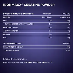 Креатин IronMaxx Creatine Powder Натуральний 300 г - мініатюра 5