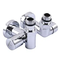 Кран вентильний кутовий з американкою Solomon Lux 1/2″ chrom 7777 TEN (2шт.) 000018575