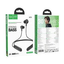 Бездротові спортивні навушники HOCO ES75 Niya neck-hanging BT headset Чорний - мініатюра 2