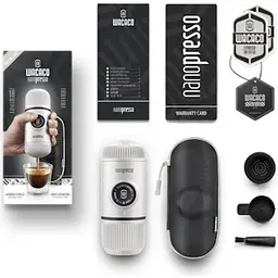 Портативна еспресо-кавоварка Wacaco Nanopresso біла з чохлом - мініатюра 2